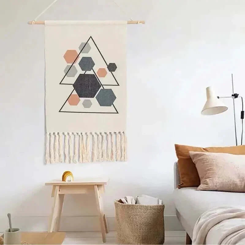 Vivolux | Macrame Hängender Baumwollteppich