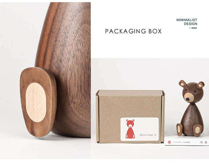 Vivolux | Dänische Holzbraune Bärenfamilie Ornamente