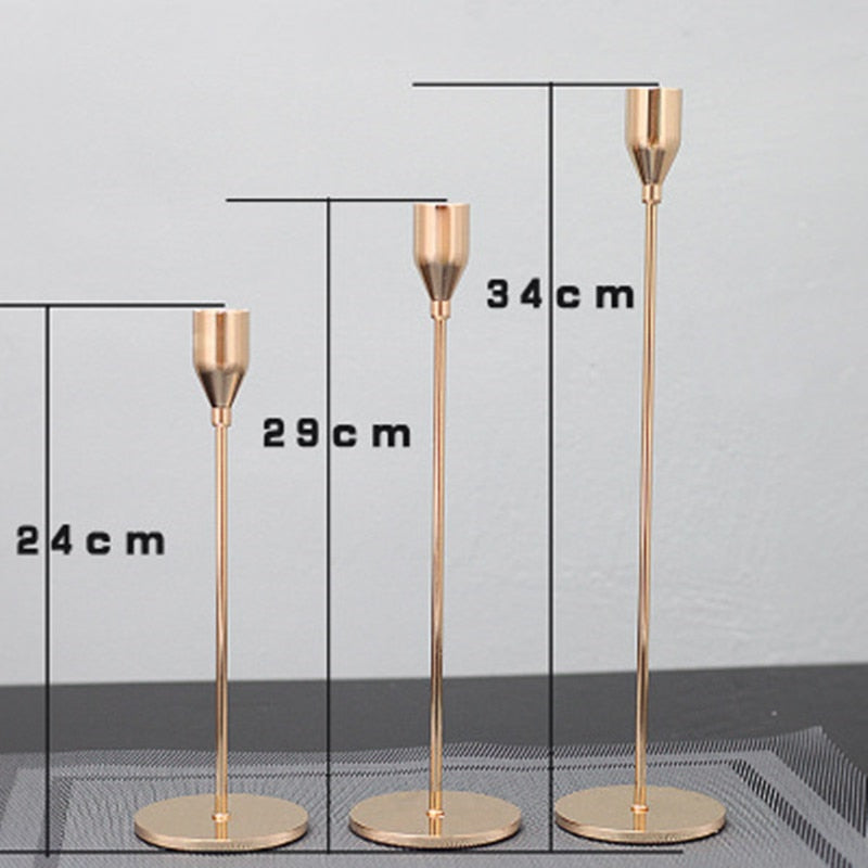 Vivolux | 3er Set Metall Kerzenständer