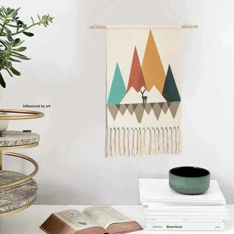 Vivolux | Macrame Hängender Baumwollteppich