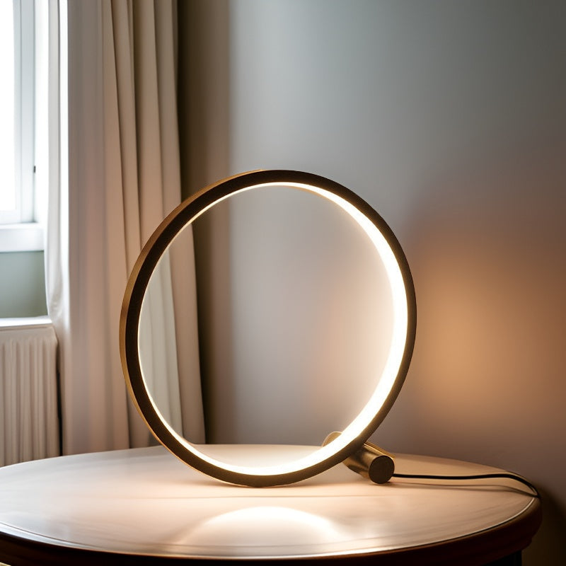 Vivolux | Halo Glo Lampe – minimalistische dimmbare runde LED-Tischlampe