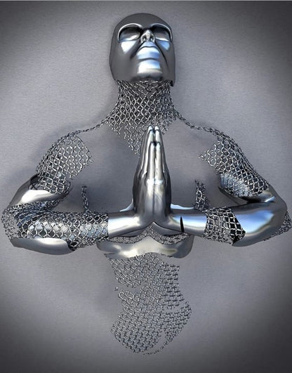 Vivolux | Metallfigur Statues Stile Abstraktes Leinwandgemälde Paare Wandkunst Liebes-Skulptur Poster Druck Wohnkultur Wohnzimmer Geschenke