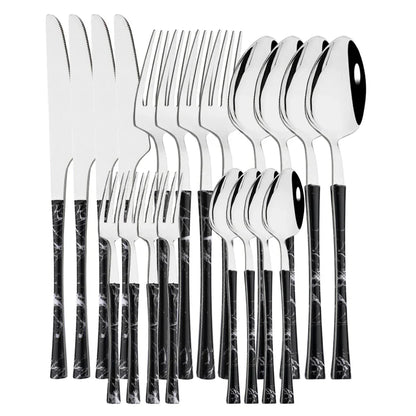 Vivolux | RusticDining | Edelstahl-Besteck mit Holzgriffen