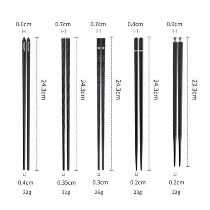 Vivolux | DineLux – Luxuriöses Essstäbchen-Set mit Raffinierten Designs (5 Paar)