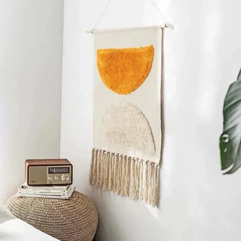 Vivolux | Macrame Hängender Baumwollteppich