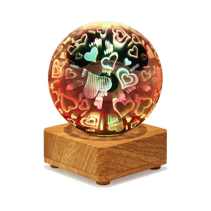 Vivolux | Night Light Starry Sky Star Heart Colorful Atmosphere Multiple USB Table Desk Lamp Ball Home Bedroom Decoration Christmas Gift