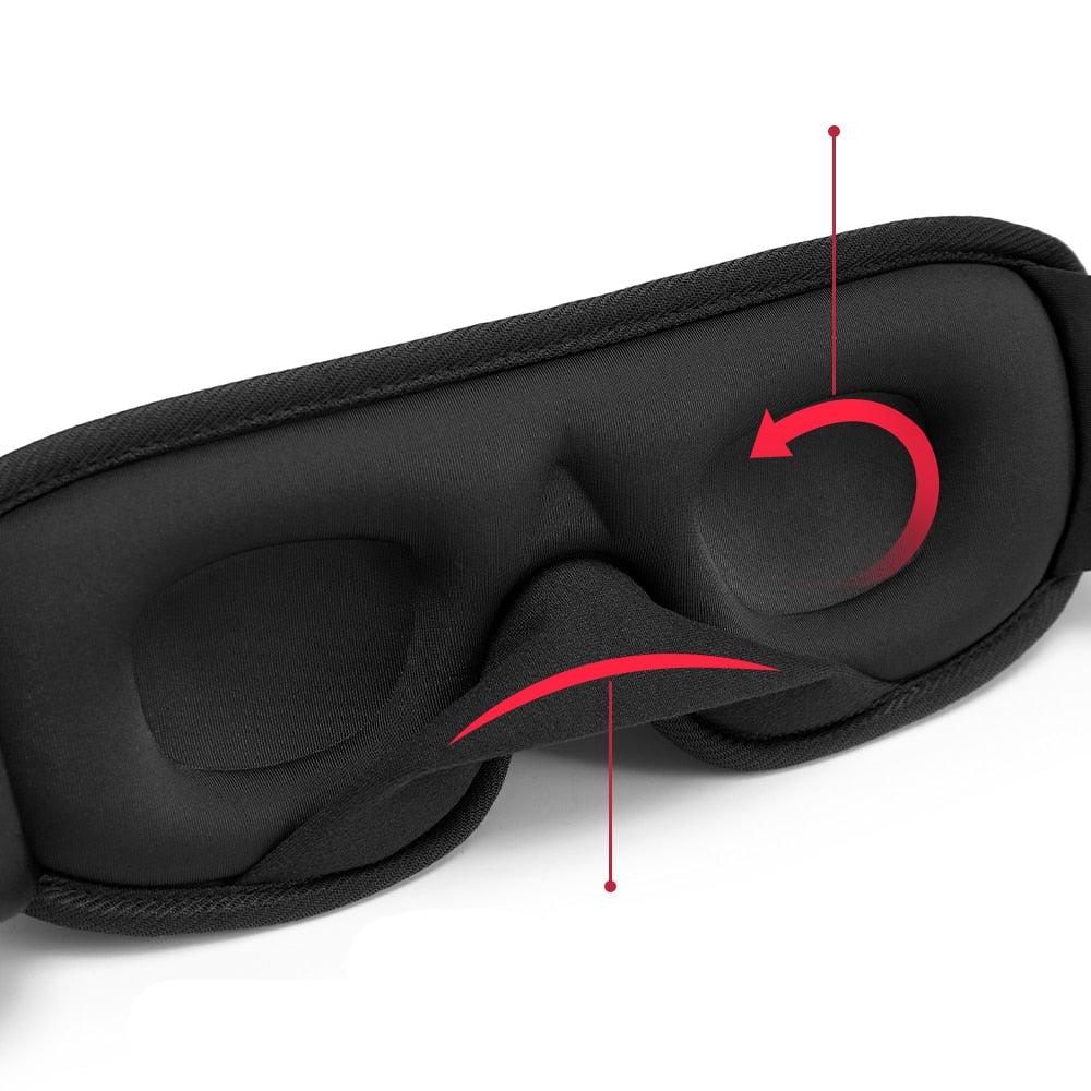 Vivolux | 3D-Schlafmaske | Lichtblockierend und weich gepolstert