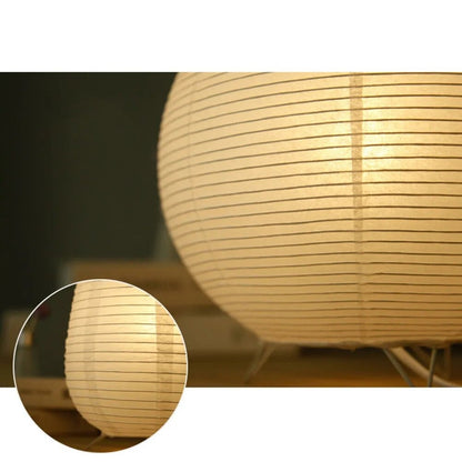 Vivolux | Japanischer Wabi-Sabi-Stil Reispapier Zylinderlaterne Lampe