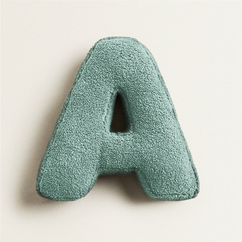 Vivolux | PlushLetter Kissen - Weiches Buchstaben-Kissen für Schlafzimmer und Kinderzimmer