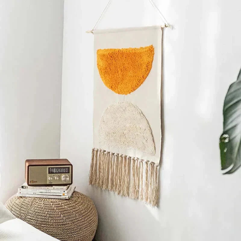 Vivolux | Macrame Hängender Baumwollteppich