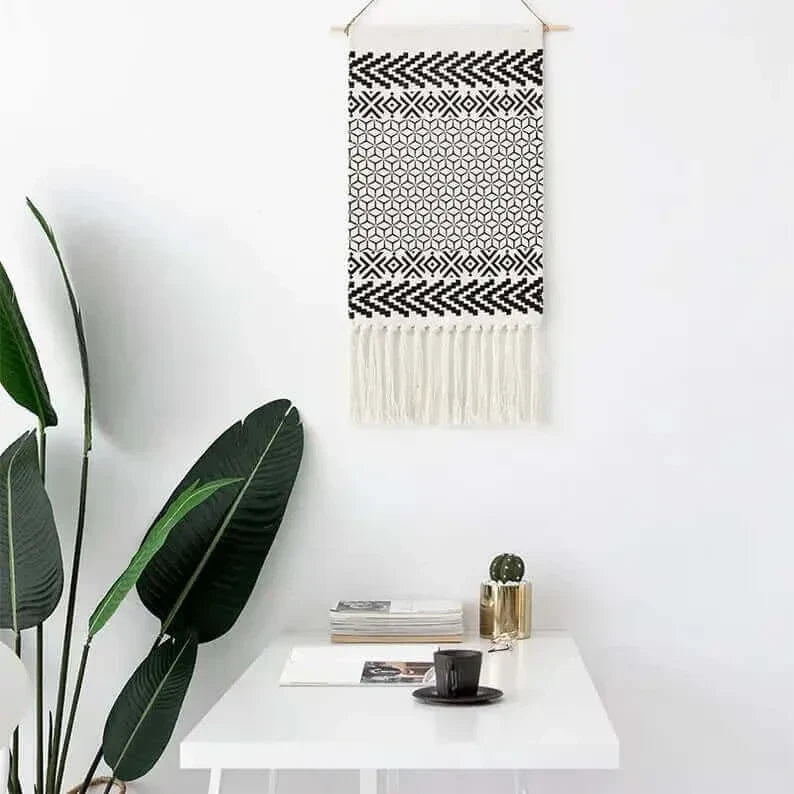 Vivolux | Macrame Hängender Baumwollteppich