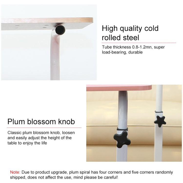 Vivolux | Holztextur Tragbarer Haushalt Abnehmbarer Laptop Tisch Tisch Nachttisch