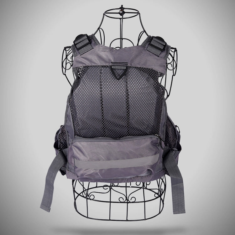 Vivolux | HERREN Outdoor Multifunktionale Angelweste Schwimmweste (Grau)
