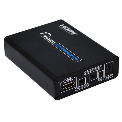 Vivolux | HDMI zu Composite / AV S-Video Konverter RCA CVBS/L/R Video Konverter Adapter, EU Stecker