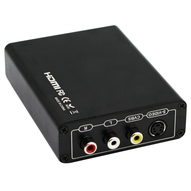 Vivolux | HDMI zu Composite / AV S-Video Konverter RCA CVBS/L/R Video Konverter Adapter, EU Stecker
