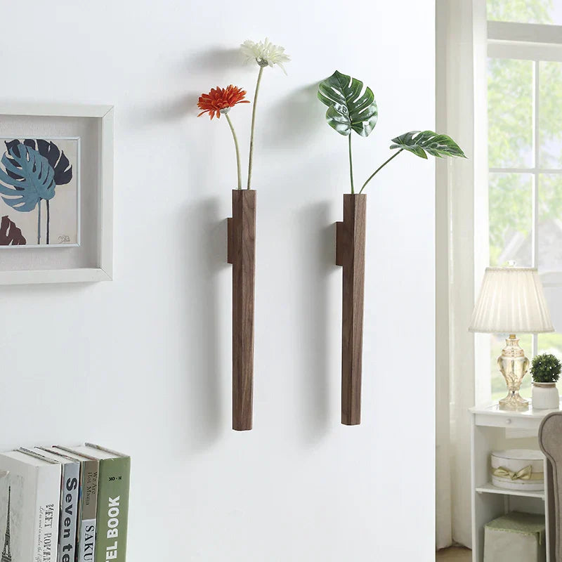 Vivolux | Handgefertigte Massivholz-Wandvase