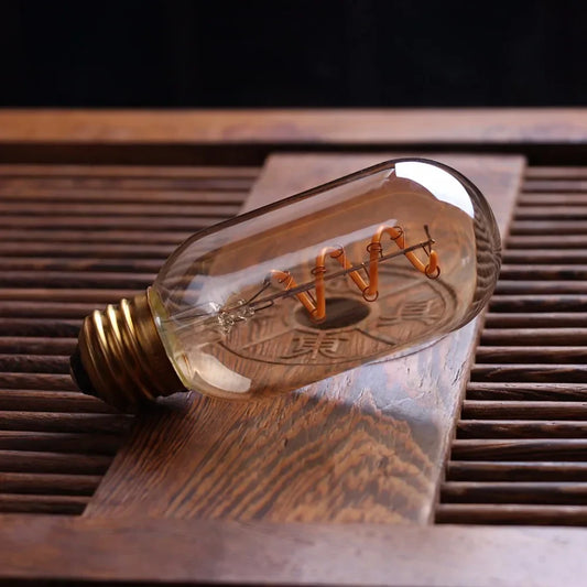 Vivolux | Dimmable Vintage LED-Birne (3W, E27-Basis) - Goldspiral-Glühfaden für Kronleuchter & dekorative Beleuchtung