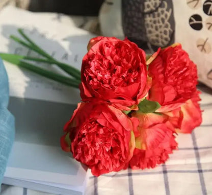 Vivolux | Große Pfingstrose Seidenblumenstrauß Set