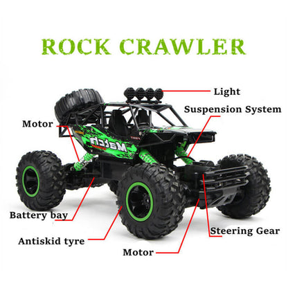 Ferngesteuertes Auto, 4x4, Monstertruck, Rock Crawler, 2,4 G, Offroad-Kletterauto