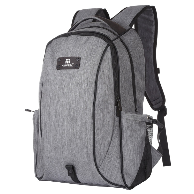 Vivolux | HAWEEL Outdoor Tragbarer Canvas Doppelschulter Laptop Rucksack (Grau)