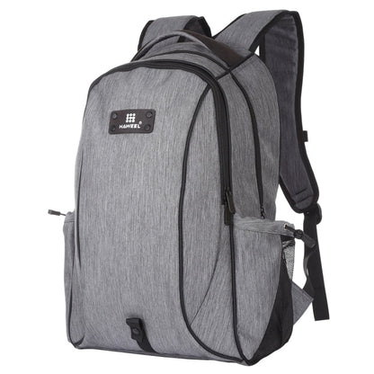 Vivolux | HAWEEL Outdoor Tragbarer Canvas Doppelschulter Laptop Rucksack (Grau)