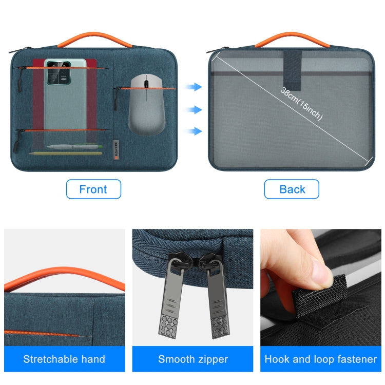 Vivolux | HAWEEL 33,0 cm Sleeve Case Zipper Aktentasche Laptop Handtasche für Macbook, Samsung, Lenovo Thinkpad, Sony, DELL Alienware, CHUWI, ASUS, HP, 13 Zoll - 13,5 Zoll Laptops (Navy Blau)
