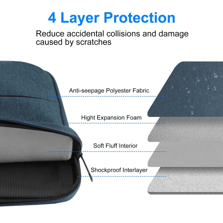 Vivolux | HAWEEL 33,0 cm Sleeve Case Zipper Aktentasche Laptop Handtasche für Macbook, Samsung, Lenovo Thinkpad, Sony, DELL Alienware, CHUWI, ASUS, HP, 13 Zoll - 13,5 Zoll Laptops (Navy Blau)