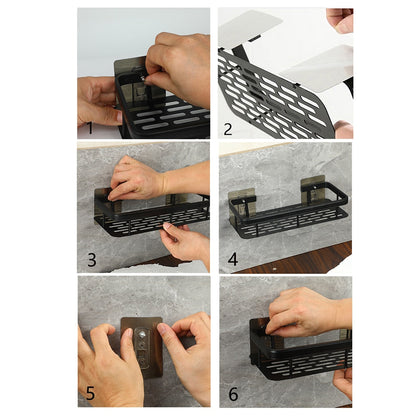 Vivolux | Badezimmerregale Eckregal ohne Bohren Duschregalhalter