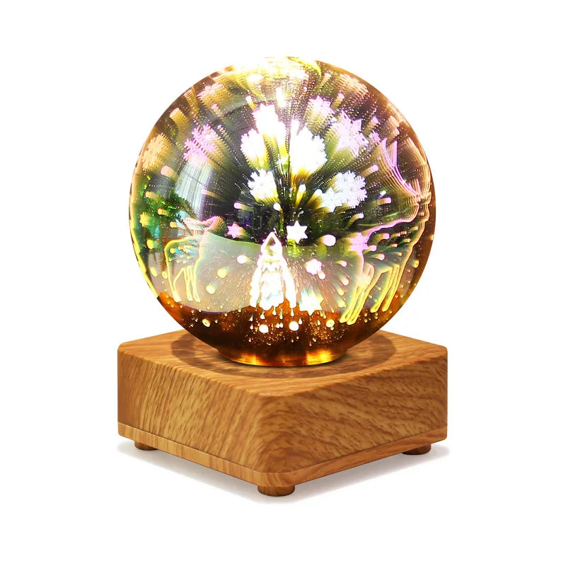 Vivolux | Night Light Starry Sky Star Heart Colorful Atmosphere Multiple USB Table Desk Lamp Ball Home Bedroom Decoration Christmas Gift