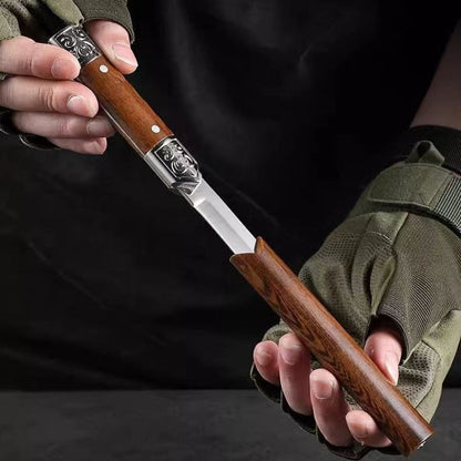Vivolux | Handgefertigtes Utility-Messer mit japanischem Holzgriff