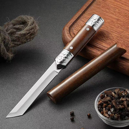 Vivolux | Handgefertigtes Utility-Messer mit japanischem Holzgriff