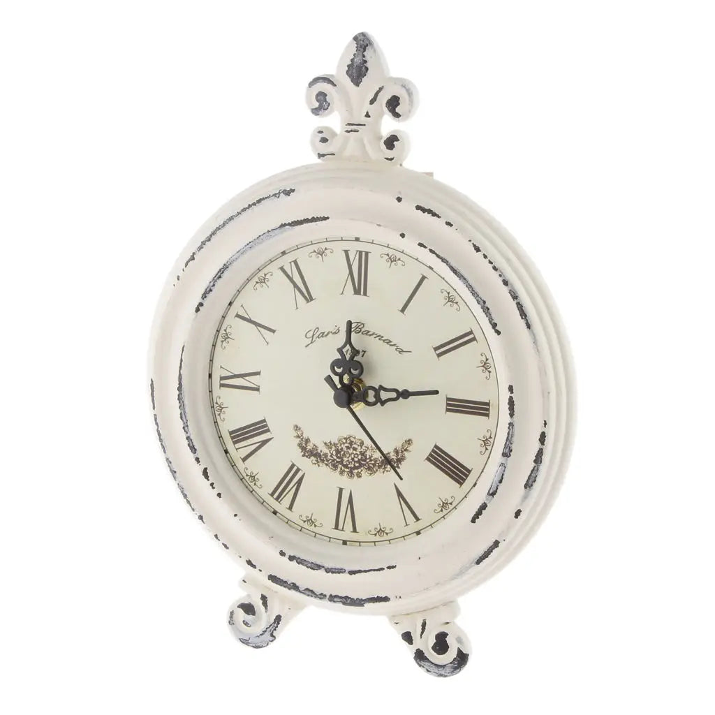 Vivolux | Vintage Holzstil Tischuhr mit Alarm