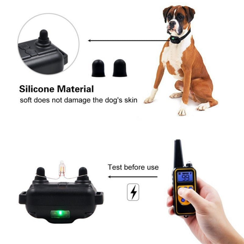 Vivolux | Lange Shot Elektrischer Hundetraining Wasserdicht Kragen