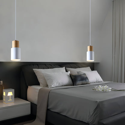 Vivolux | Jaziel - Runde Holz Nordische Hängende Pendelleuchte