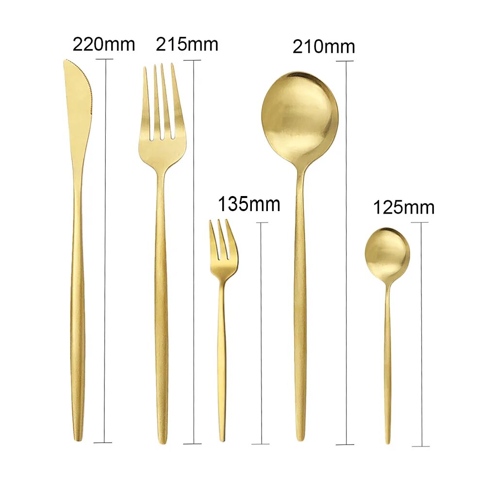 Vivolux | Hochwertiges Edelstahl-Besteckset für 6 Personen - Elegante Essbesteckkollektion