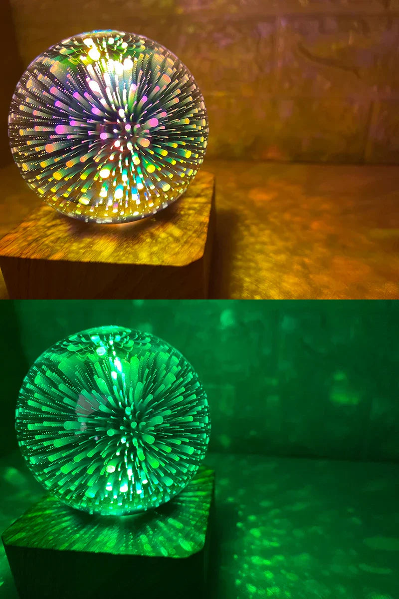Vivolux | Night Light Starry Sky Star Heart Colorful Atmosphere Multiple USB Table Desk Lamp Ball Home Bedroom Decoration Christmas Gift