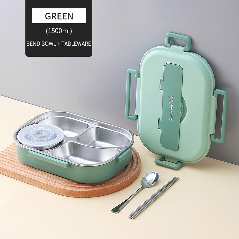 Vivolux | Edelstahl Mehrfachfach Kinder Lunchbox