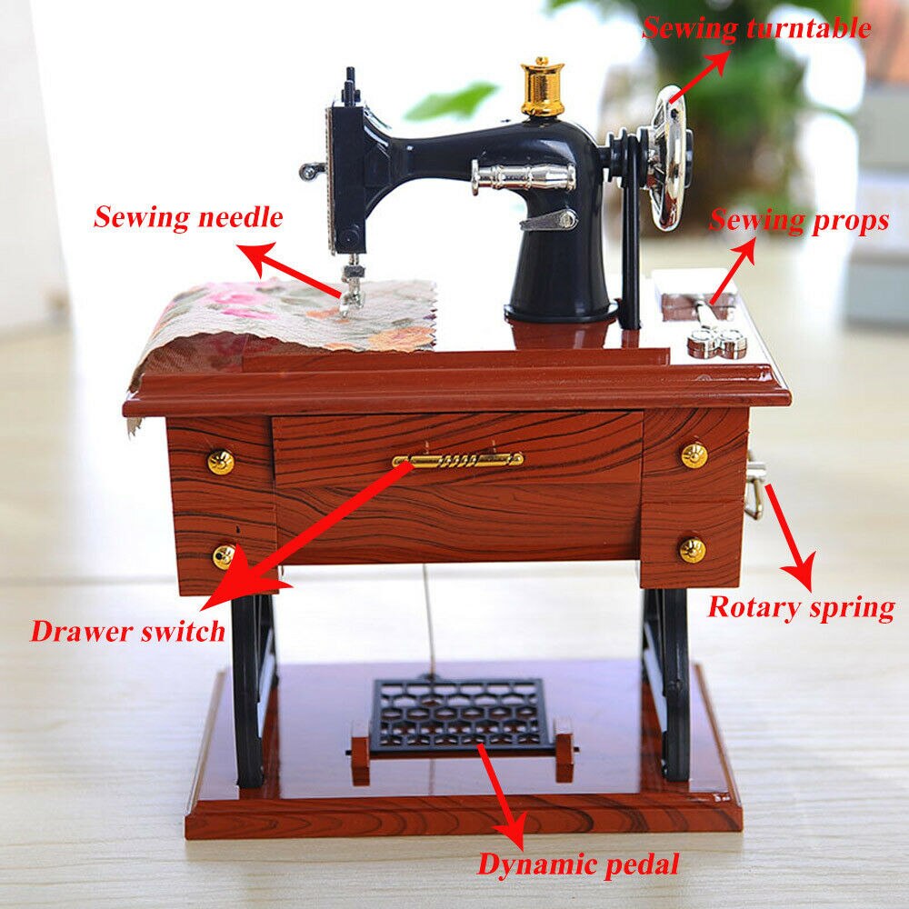 Vivolux | Mini Craft Retro Nähmaschine Dekor
