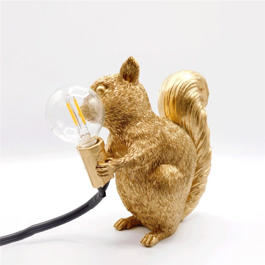 Vivolux | SquirrelBright Nordische Eichhörnchen Tischlampe | Designer-Deko | LED Stimmungslicht | Perfekt für Zuhause