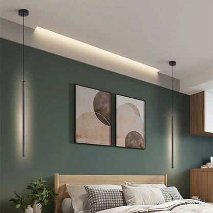 Vivolux | Nordic LED Pendelleuchte: Minimalistisches Design mit kreativen Linien, perfekt für das Schlafzimmer, Essbereich
