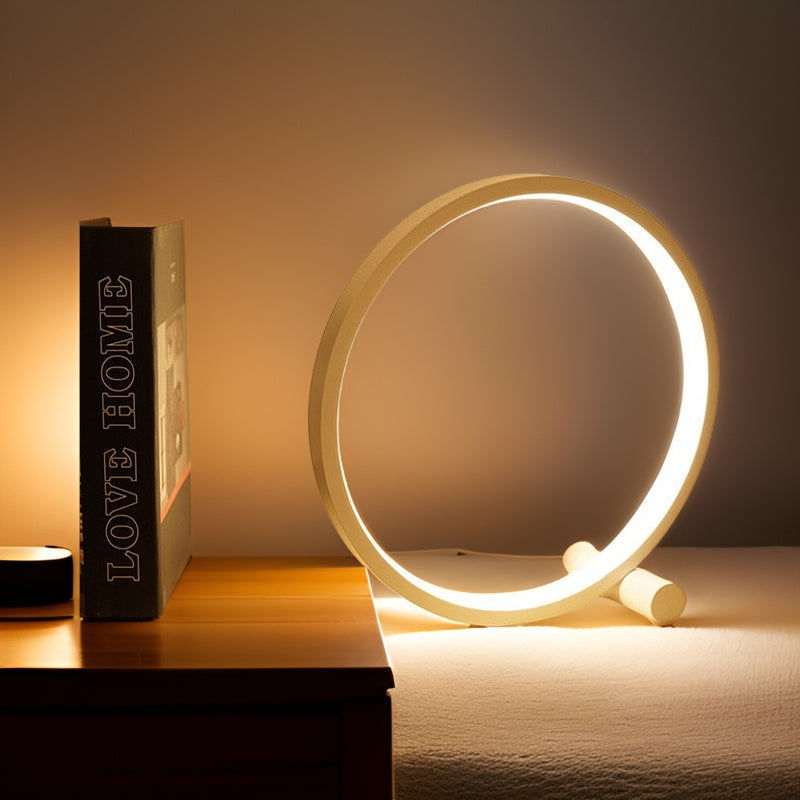 Vivolux | Halo Glo Lampe – minimalistische dimmbare runde LED-Tischlampe
