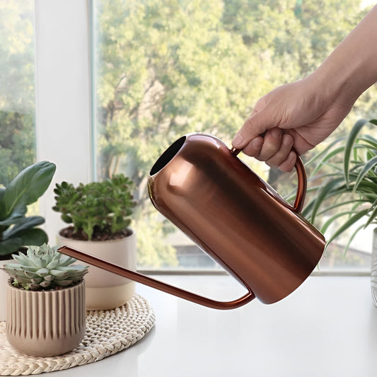 Vivolux | Edelstahl-Ausgießer - 1,5L lange Gießkanne für Pflanzen und Blumen