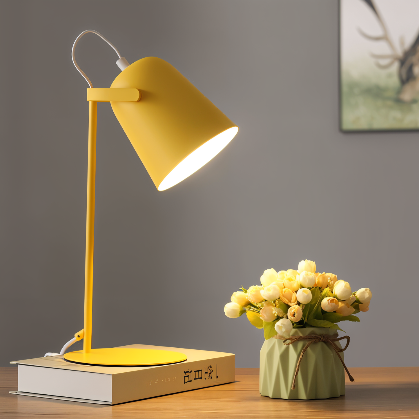 Vivolux | Macaron – Verstellbare Nordische Tischlampe für ein Stilvolles Büro