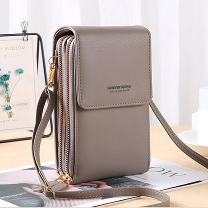 Carry- Stilvolle Crossbody Geldbörse & Telefonhalter Tasche