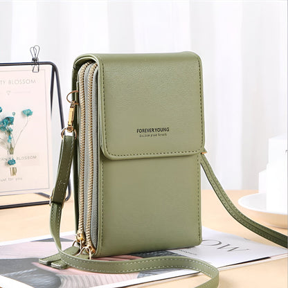 Carry- Stilvolle Crossbody Geldbörse & Telefonhalter Tasche