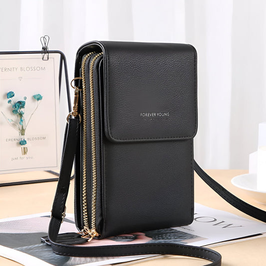 Carry- Stilvolle Crossbody Geldbörse & Telefonhalter Tasche