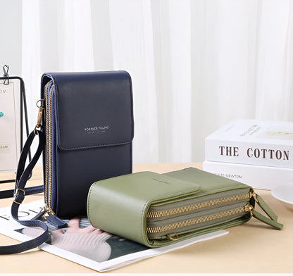 Carry- Stilvolle Crossbody Geldbörse & Telefonhalter Tasche