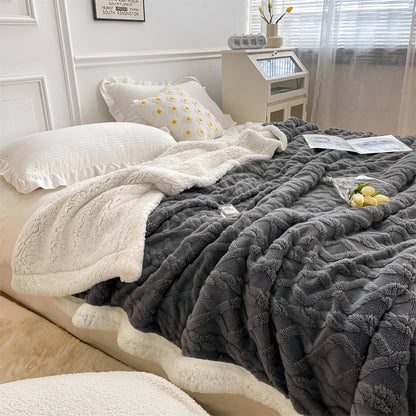 Cuddle - Doppelseitige Kuschelige  Fleecedecke für Nächtliche Wärme mit Stil