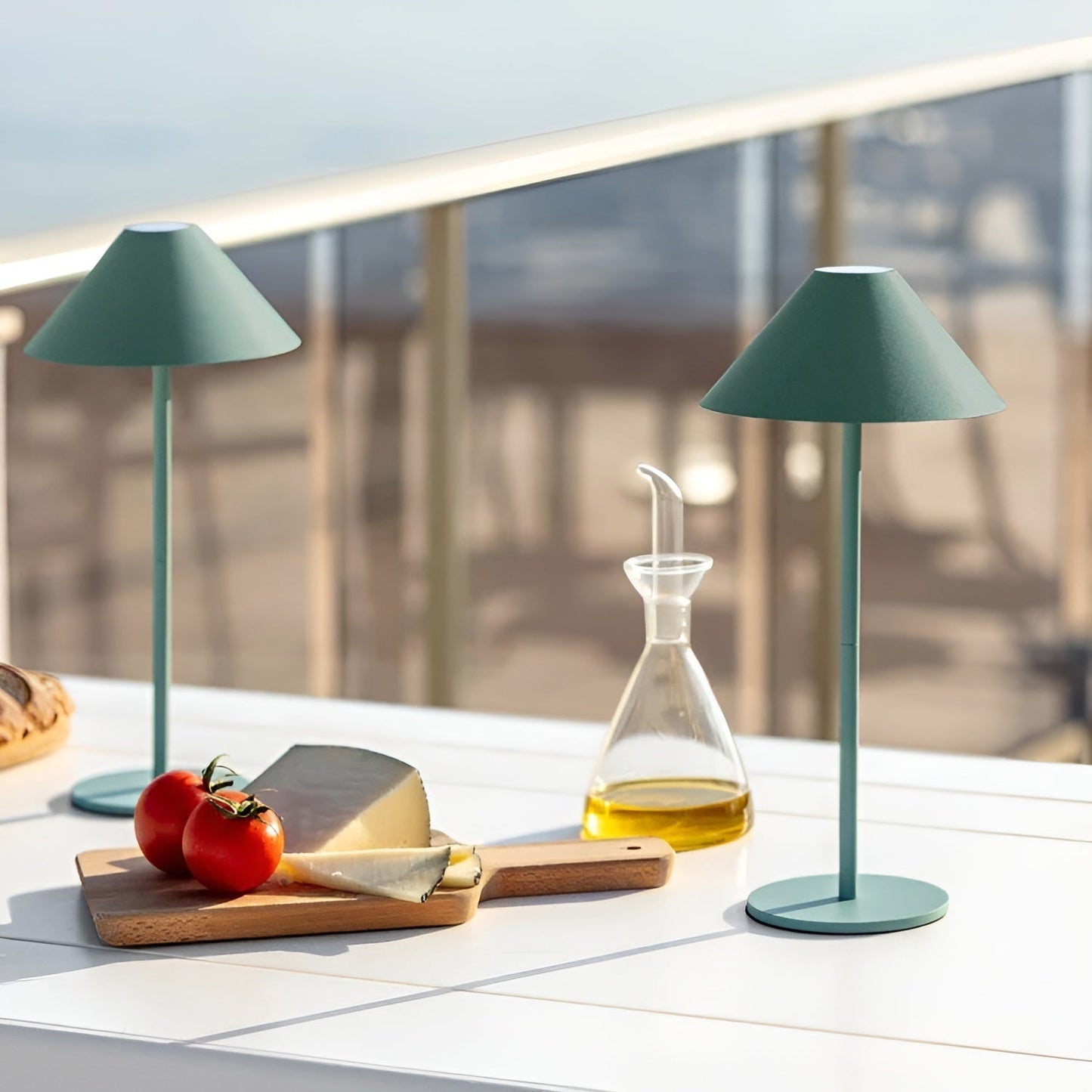 Vivolux | LumiLuxe - Dimmbare Nordic Cone LED-Tischleuchte mit Touch Control