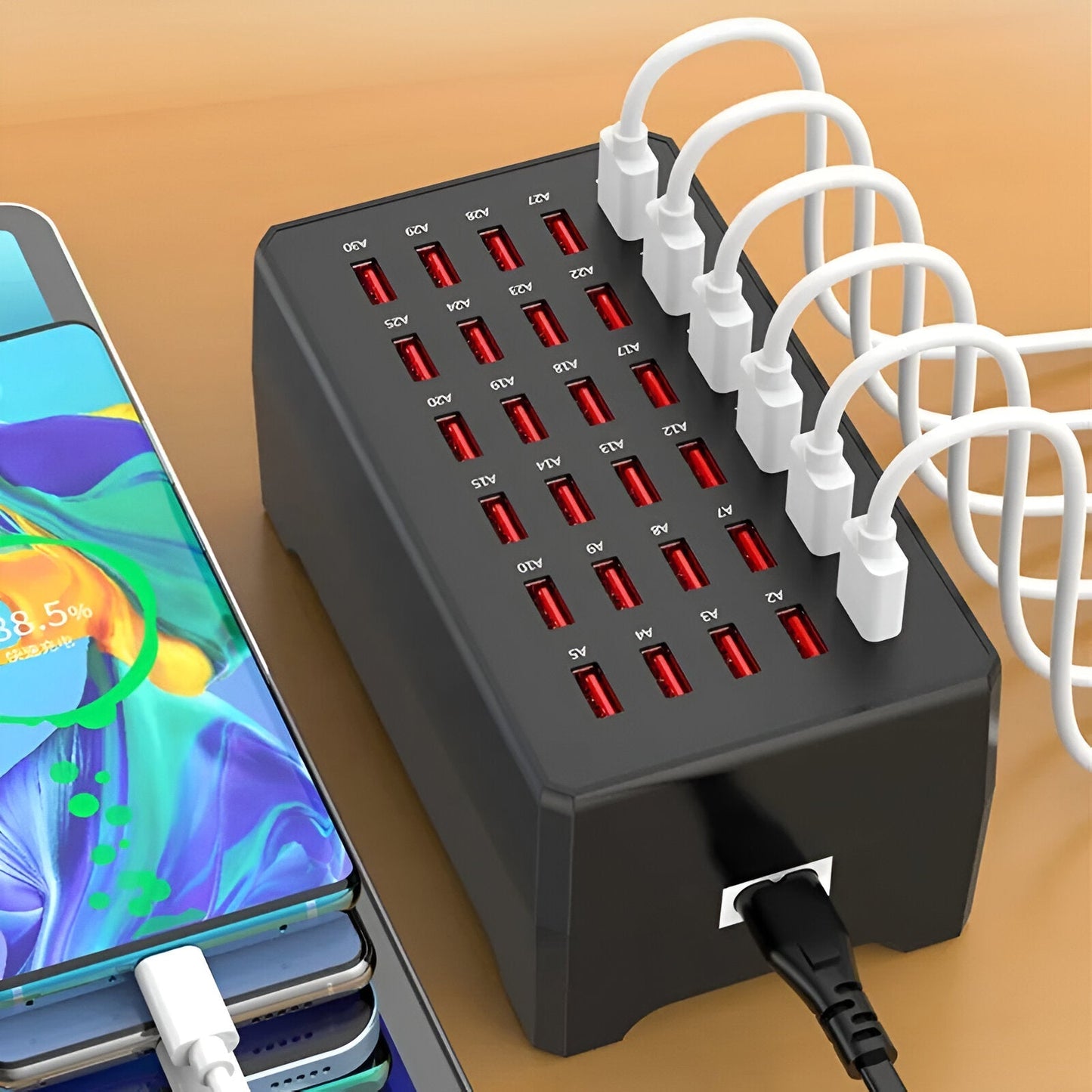 Vivolux | PowerPort Pro 30 - Universelle Multi-USB-Ladegerät mit 30 Anschlüssen